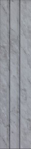 Estella Decor 8 Ft X 4.72 Inch Charcoal Louvers Marble & Stone Grey 8x0.39 - Ed 1115