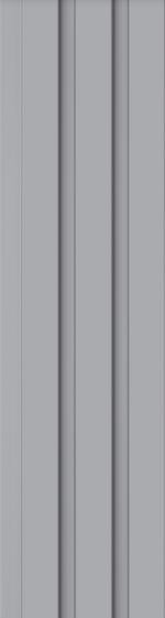 Estella Decor Charcoal Louvers Plain Colors Grey 8x0.39 Ft - Ed 1128