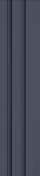 Estella Decor Charcoal Louvers Plain Colors Blue 8x0.39 Ft - Ed 1131