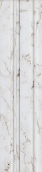 Estella Decor Charcoal Louvers Marble & Stone White 8x0.39 Ft - Ed 1210