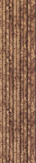 Estella Decor Charcoal Louvers Marble & Stone Brown 8x0.39 Ft - Ed 1308