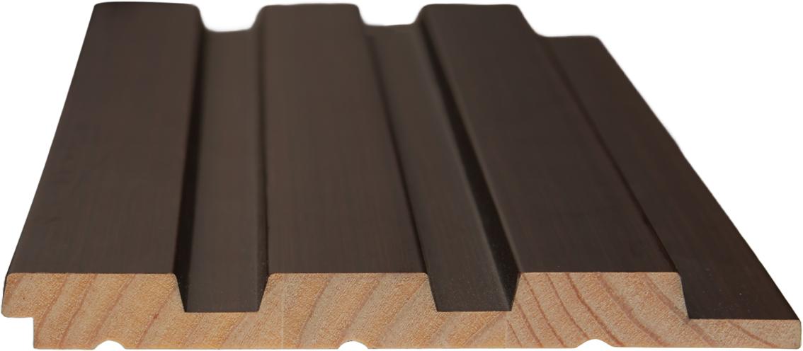 Interlock Wpc Louvers Wood Espresso Brown 9.35x0.41 Ft - Pn 02736 E