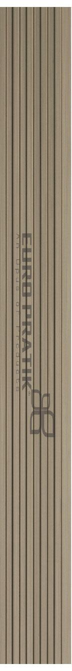 Cassa3 Series Patterned Louvers Designer Grey 8x0.39 Ft - 3420-01