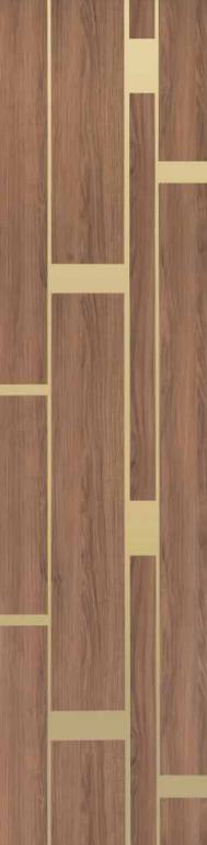 Allure Series Patterned Decorative Wall Panel Designer Brown 8x2 Ft - 5543