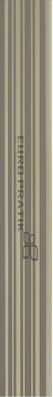 Cassa3 Series Patterned Louvers Designer Grey 8x0.53 Ft - 5818-01