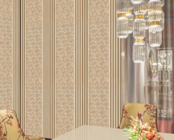 Decorative Wall Panel Designer Brown 8x1 Ft - Gl 12327