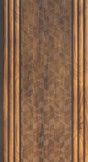 Decorative Wall Panel Designer Brown 8x1 Ft - Gl 12329