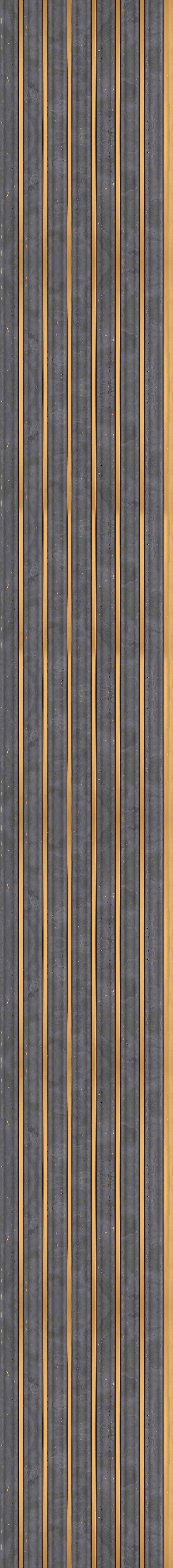 Decorative Wall Panel Marble & Stone Grey 8x0.83 Ft - Gl 6540