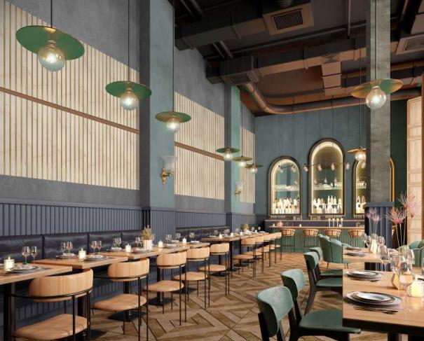 Charcoal Louvers Panel Wood Beige 9.5x1 Ft - Gl 912310