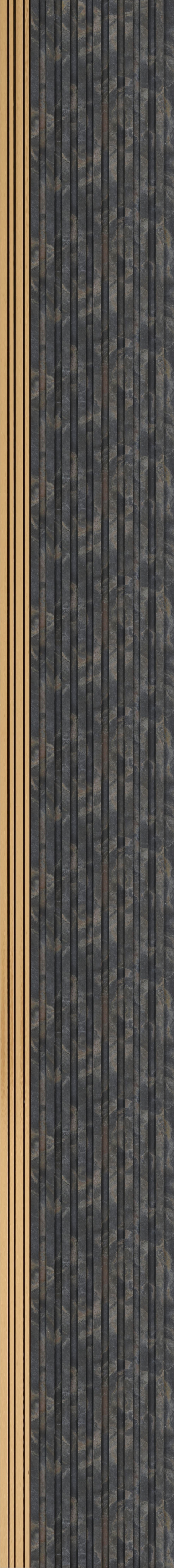 Decorative Wall Panel Marble & Stone Grey 9.5x0.83 Ft - Gl 96350