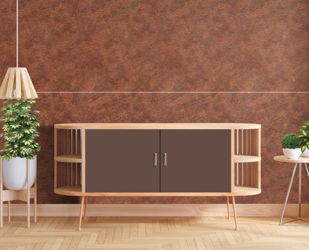 Gloirio Series Louvers Panel Marble & Stone Brown 8x2 Ft - Gl 10038