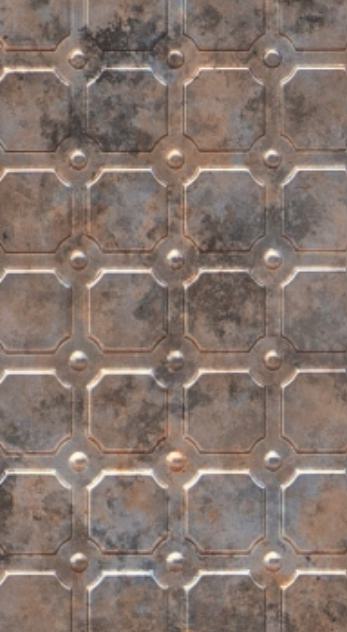 Gloirio Series Louvers Panel Designer Brown 8x2 Ft - Gl 10043