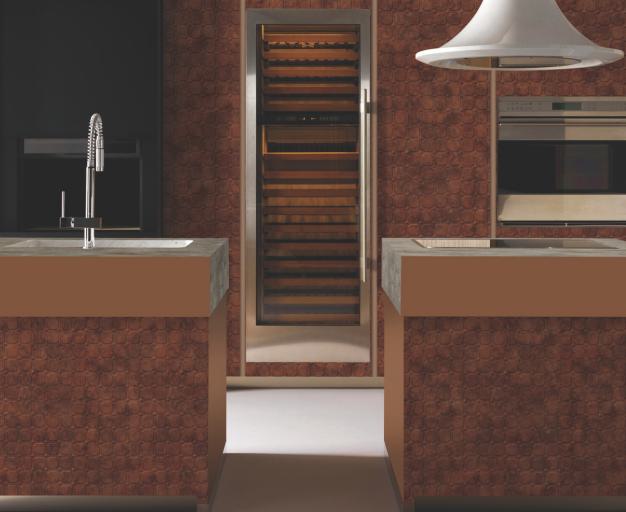 Gloirio Series Louvers Panel Designer Brown 8x2 Ft - Gl 10044