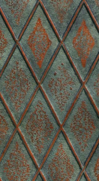 Gloirio Series Louvers Panel Designer Brown 8x2 Ft - Gl 10064