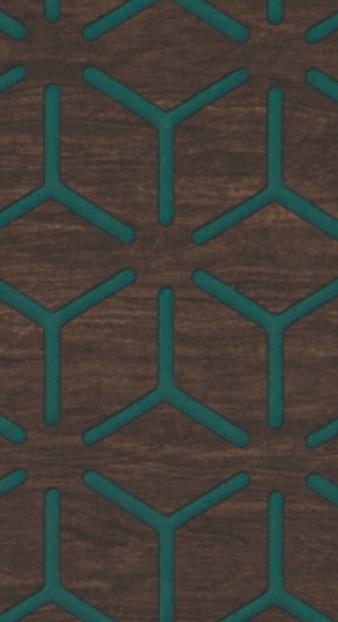 Gloirio Series Louvers Panel Designer Brown 8x2 Ft - Gl 10134