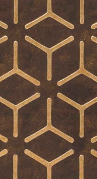 Gloirio Series Louvers Panel Designer Brown 8x2 Ft - Gl 10136