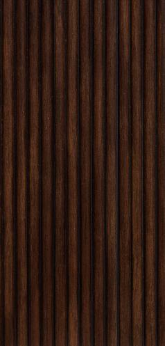 Iris Series Charcoal Louvers Wood Brown 8x1 Ft - 12722