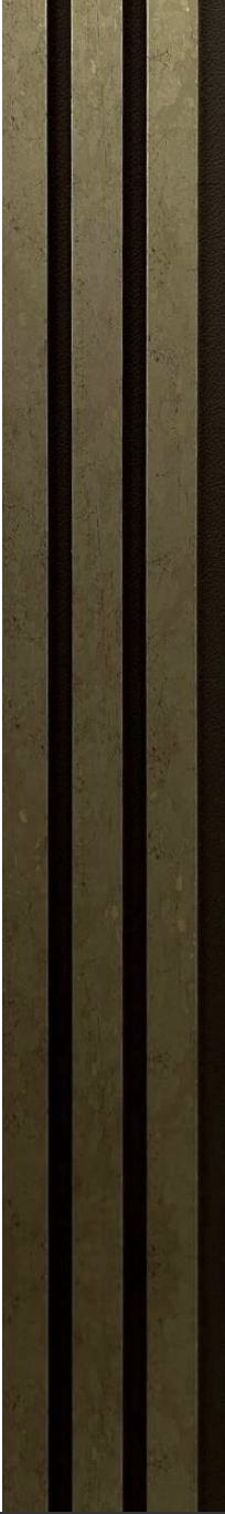 Gold Charcoal Louvers Panel Slat Series Wood 8x0.41 Ft - Sl 924