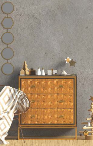 Decorative Wall Panel Designer Gold 8x2 Ft - 2A 01902
