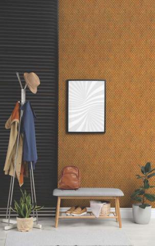 Gold Patterned Metal Metallic Decorative Wall Panel Designer 8x2 Ft - 2A 01922