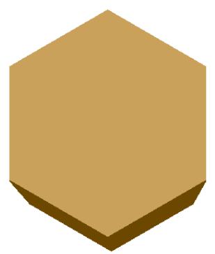 3D Wall Panel Wood Gold 0.45x0.52 Ft - Rolls