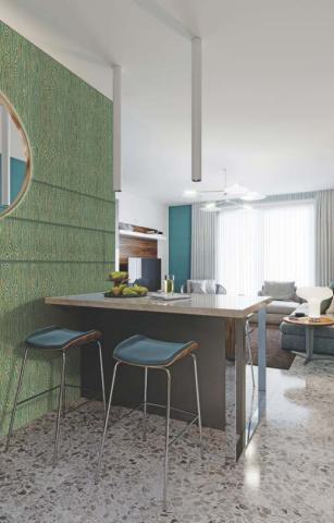 Decorative Wall Panel Designer Green 8x2 Ft - 2A 01908