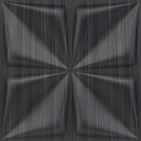 Elevate Interior Panels Gray Pine Wood Bloom 3D Wall Panel 1.6x1.6 ft wood louvers Grey Grey_Bloom
