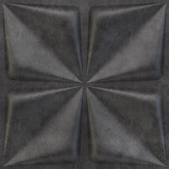 Elevate Interior Panels Nexa Gray Bloom 3D Wall Panel 1.6x1.6 ft designer louvers Grey Grey_Bloom