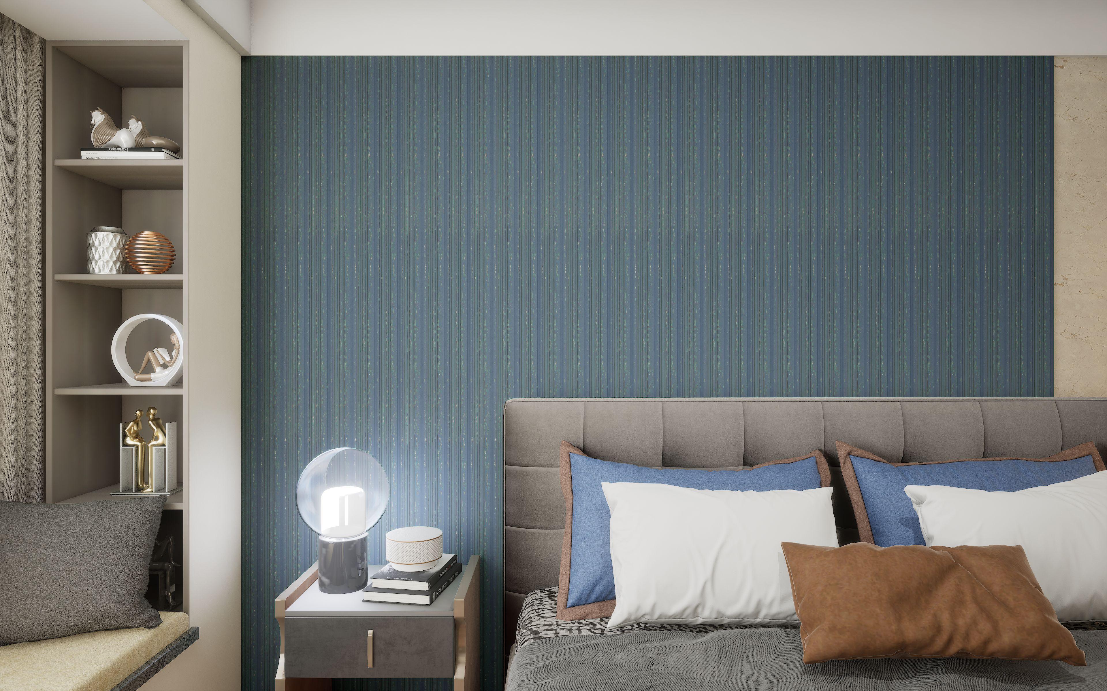Grey Charcoal Louvers Panel Plain Colors 8x0.41 Ft - Sa 3009