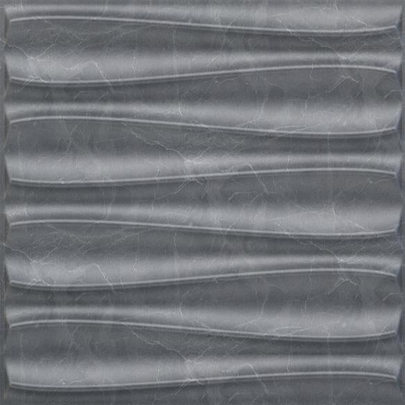 Elevate Interior Panels Gray Marble Dune 3D Wall Panel 1.6x1.6 ft designer louvers Grey Grey_Dune