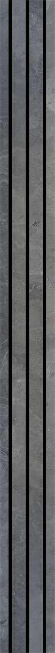 Grey Geometric Pvc Louvers Panel Designer 8x0.66 Ft - Pn 03750
