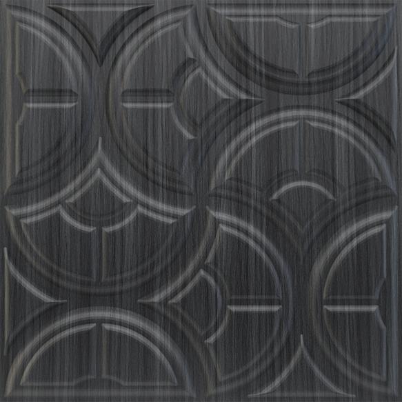 Elevate Interior Panels Gray Pine Wood Luna 3D Wall Panel 1.6x1.6 ft wood louvers Grey Grey_Luna