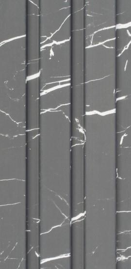 Grey Marble Finish Charcoal Louver/Panel 8x0.41 ft marble & stone Grey 4014
