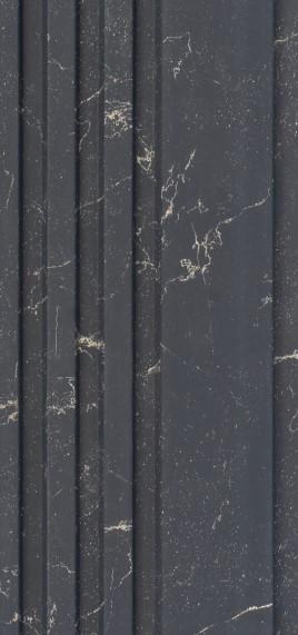 Grey Marble Finish Charcoal Louver/Panel 8x0.41 ft marble & stone Grey 4021