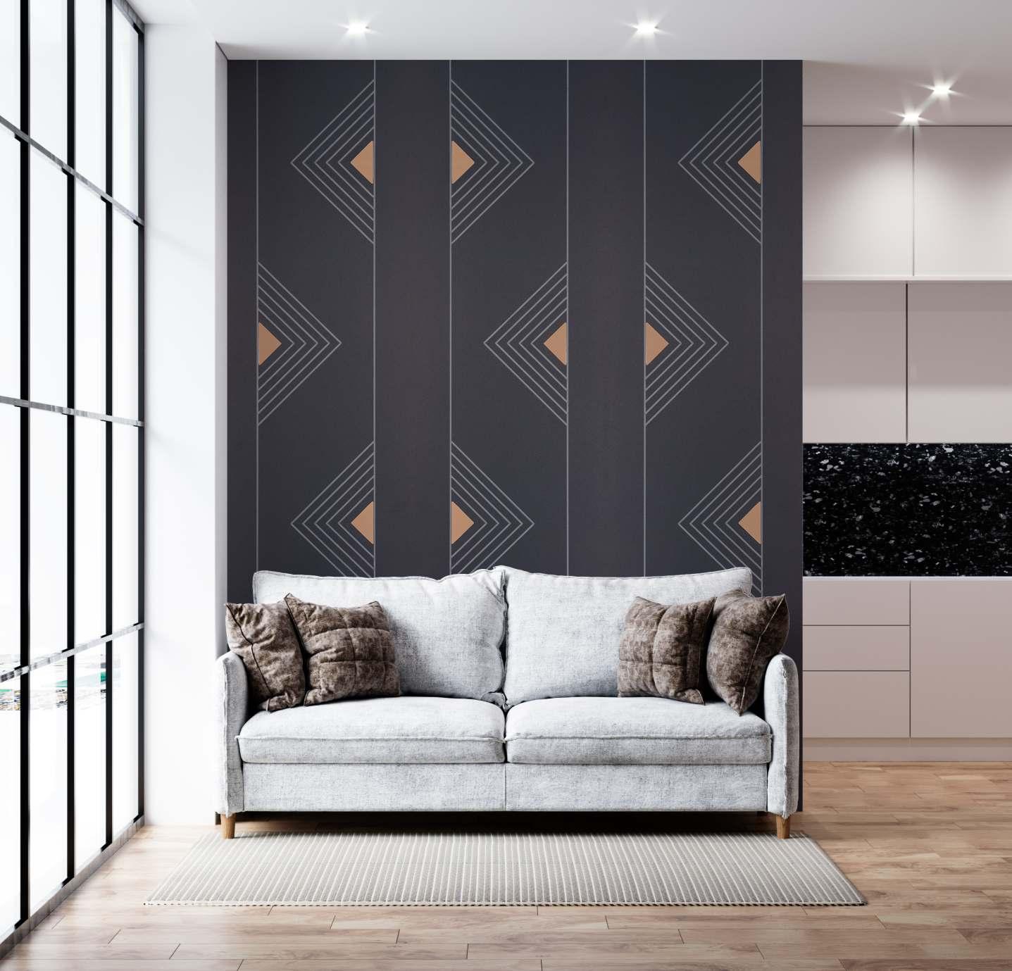 Decorative Wall Panel Marble & Stone Grey 8x2 Ft - Ed 8123