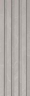 Grey Marble Charcoal Louvers Panel & Stone 8x0.4 Ft - Pn 00663
