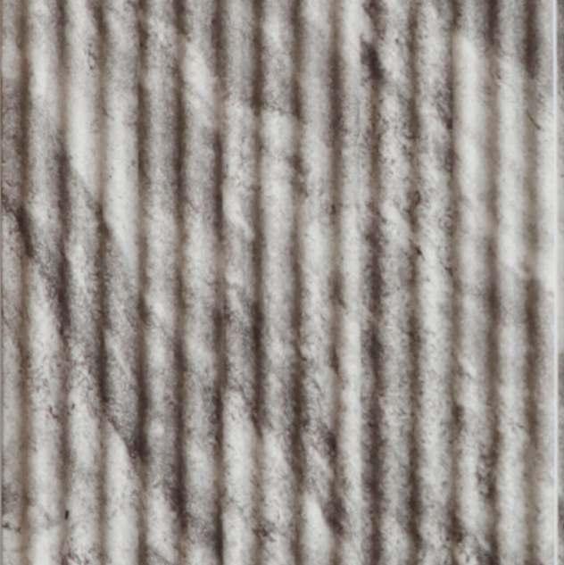Grey Marble Charcoal Louvers Panel & Stone 9.5x0.37 Ft - Pn 03566