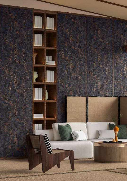 Grey Metallic Charcoal Louver 8x2 Ft - An 9808