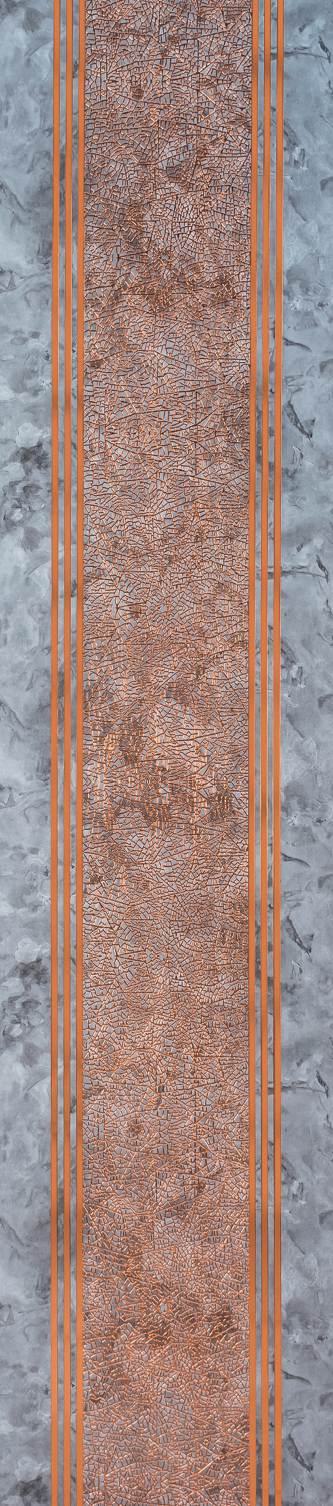 Decorative Wall Panel Designer Grey 8x2 Ft - Ed1013