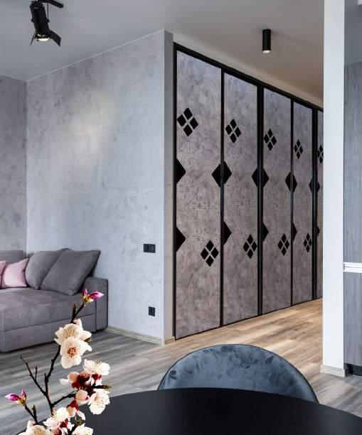 Decorative Wall Panel Designer Grey 8x2 Ft - Ed 8316