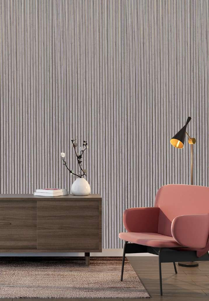 Decorative Wall Panel Designer Grey 8x2 Ft - Pn 03831
