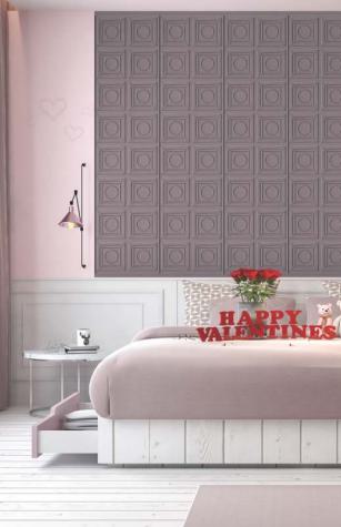 2536 Pvc,charcoal - Based Decorative Wall Panel Designer Grey 8x2 Ft Fl 2031