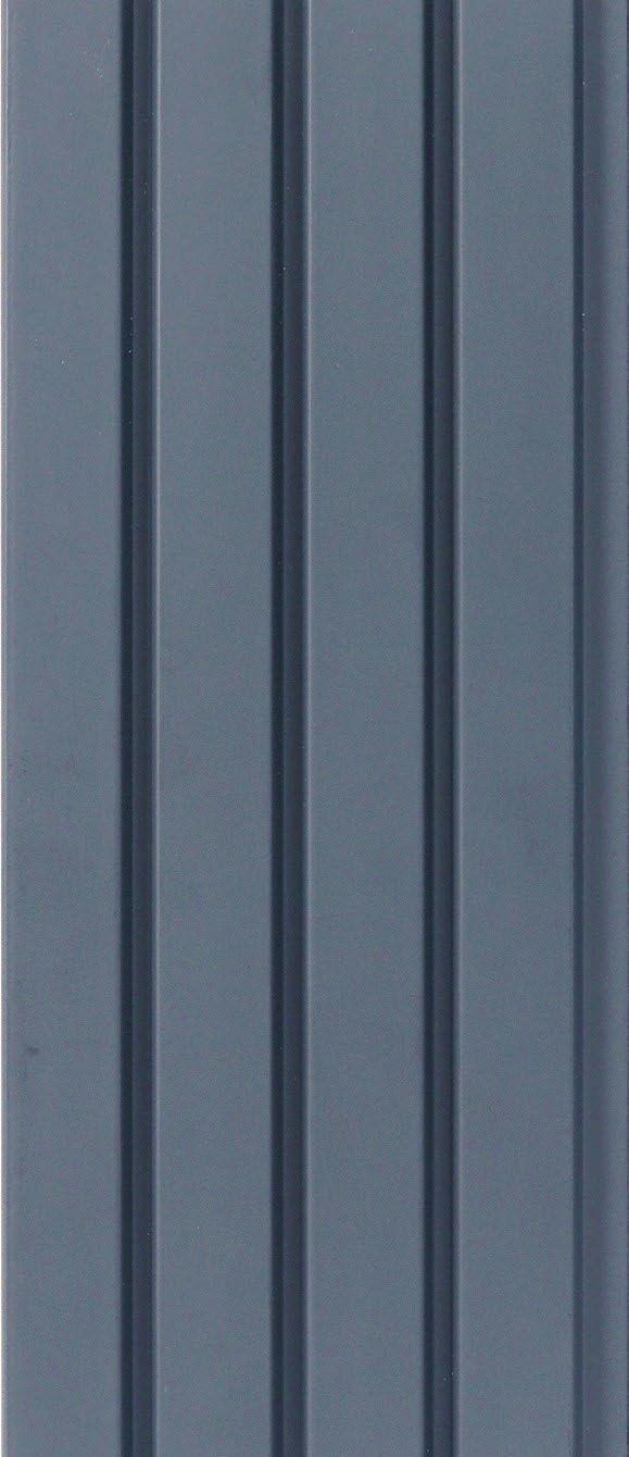 Grey Plain Colour Charcoal Louvers Panel Colors 8x0.41 Ft - Pn 05280