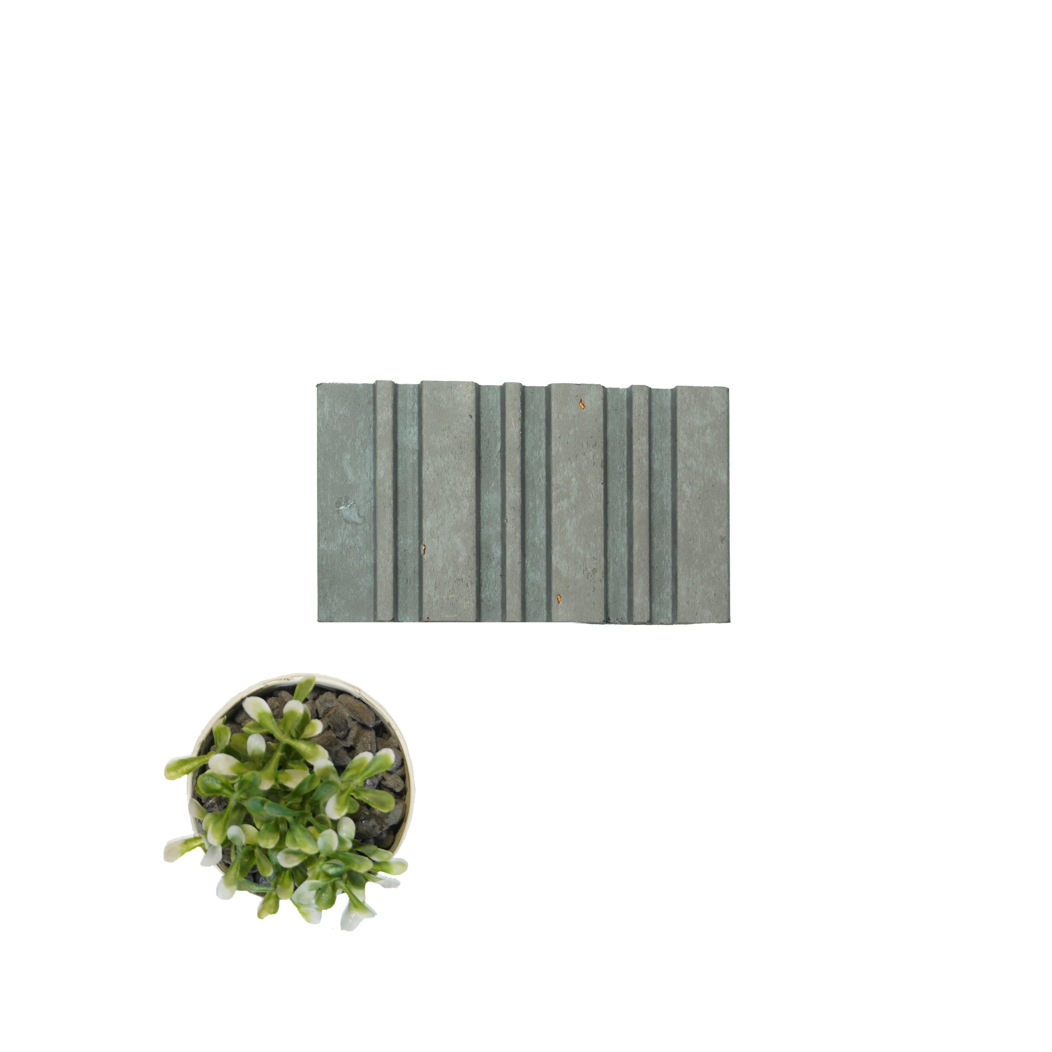 Plain Solids Charcoal Louvers Panel Colors Grey 8x0.4 Ft - Pn 03366