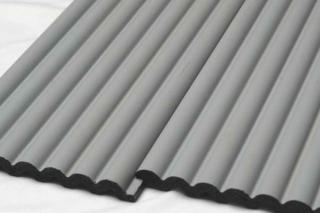 Plain Solids Charcoal Louvers Panel Colors Grey 8x0.41 Ft - Pn 00616