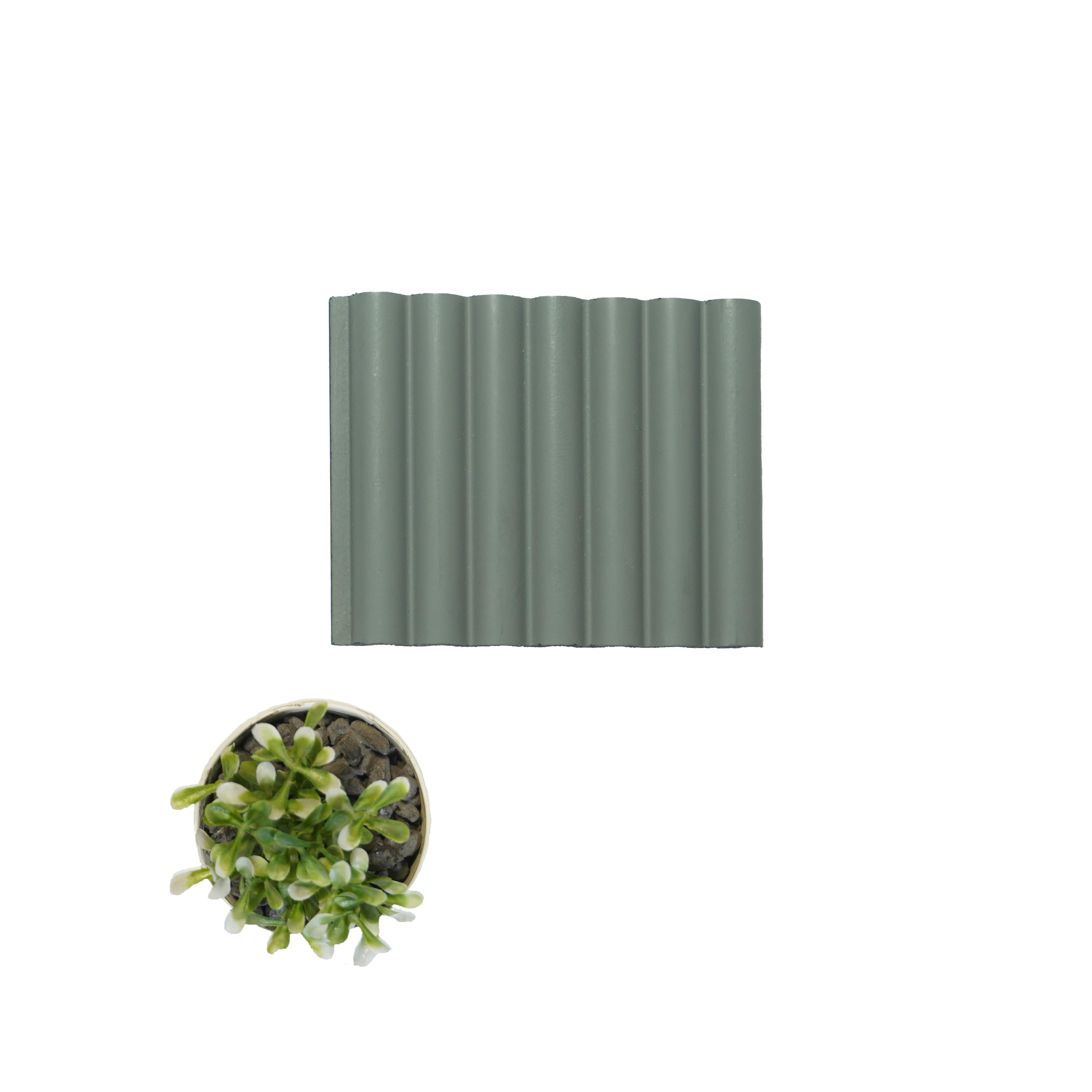 Plain Solids Charcoal Louvers Panel Colors Grey 8x0.41 Ft - Pn 00616