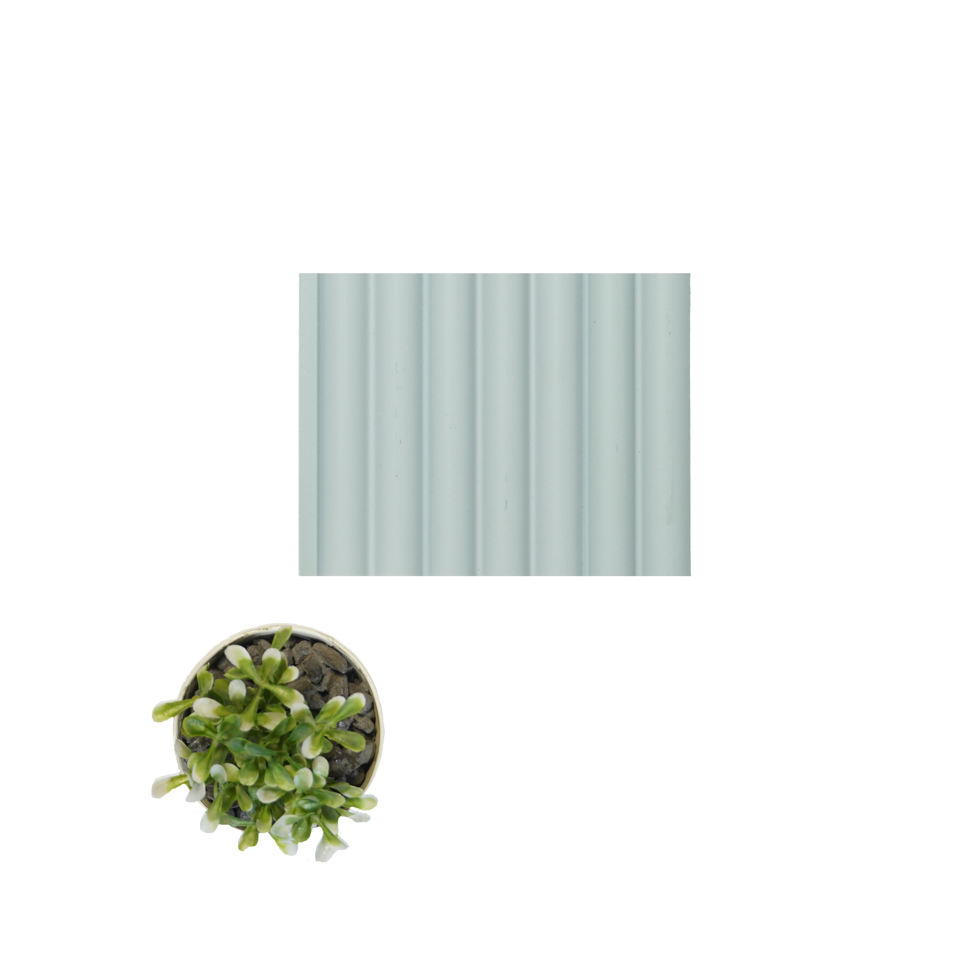 Plain Solids Charcoal Louvers Panel Colors Grey 8x0.41 Ft - Pn 00620