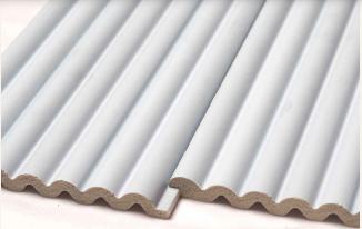 Plain Solids Charcoal Louvers Panel Colors Grey 8x0.41 Ft - Pn 00620