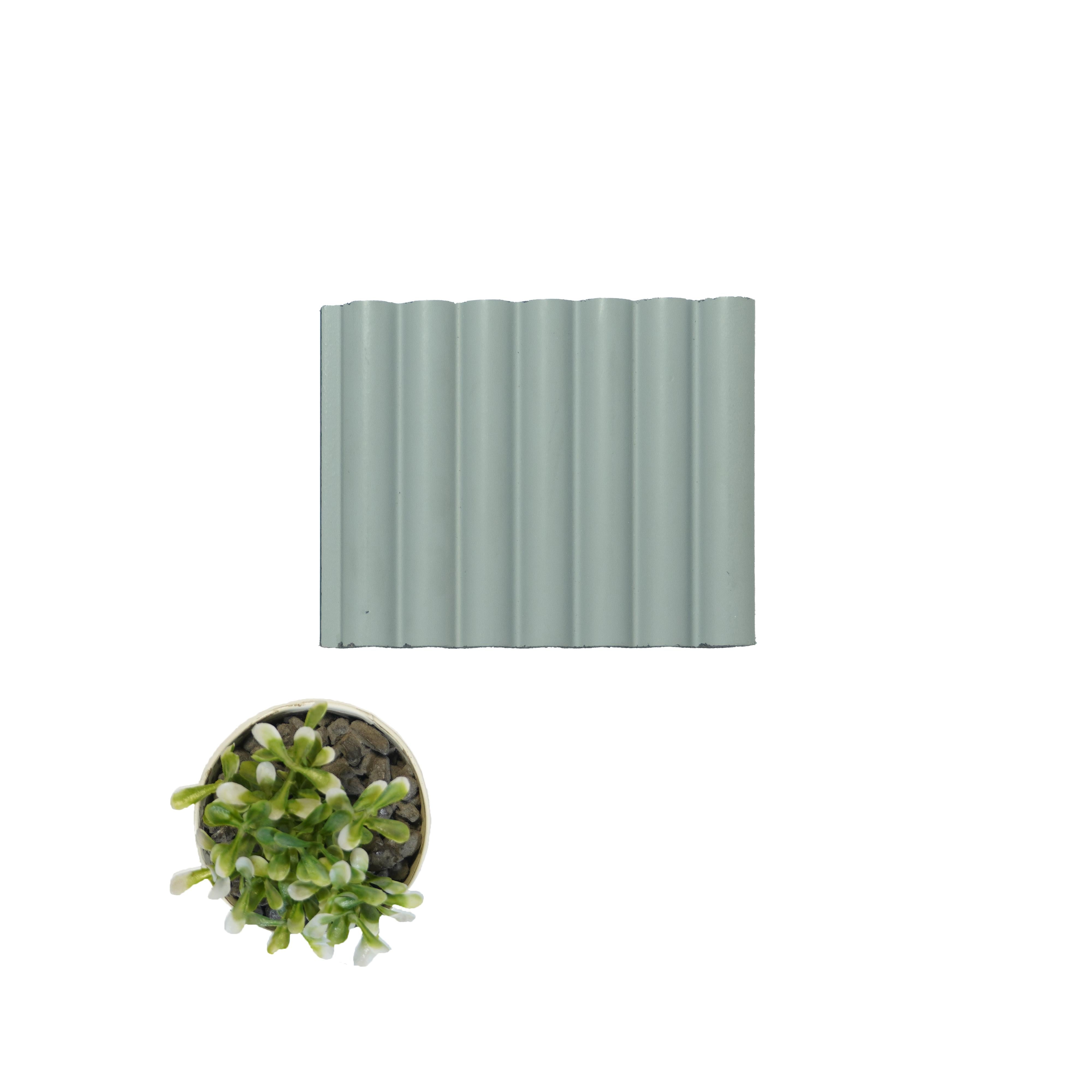 Plain Solids Charcoal Louver Colors Grey 8x0.41 Ft - Pn 03351