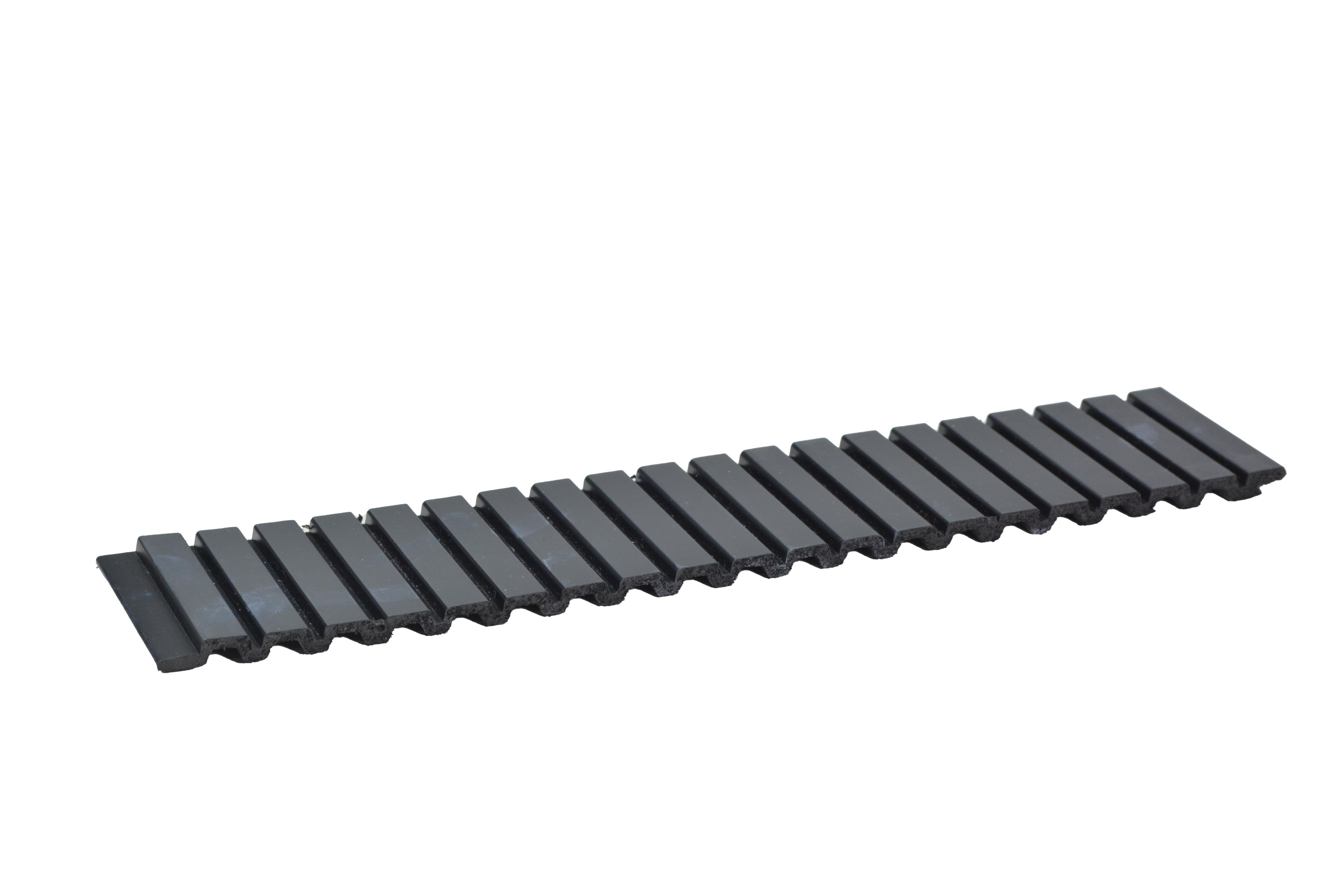 Rang Charcoal Louver Plain Colors Grey 8x1 Ft - Ra 8112